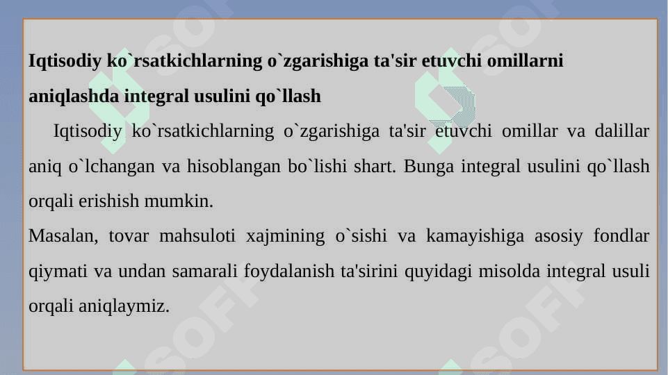 Iqtisodiy matematik usullar 24 7