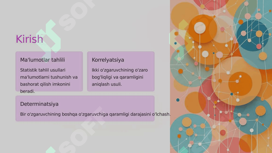 Ko‘p omilli korrelyatsiya va determinatsiya koeffitsientlari. Xususiy korrelyatsiya 2