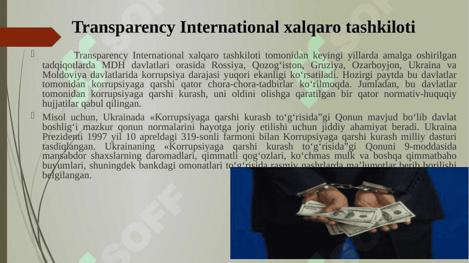 Korrupsiya tushunchasi va uning oqibatlari 7