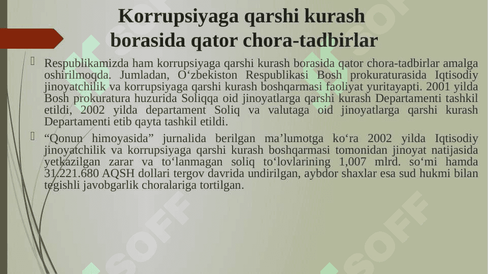 Korrupsiya tushunchasi va uning oqibatlari 8