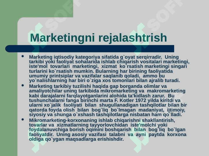 Marketingni rejalashtirish 4