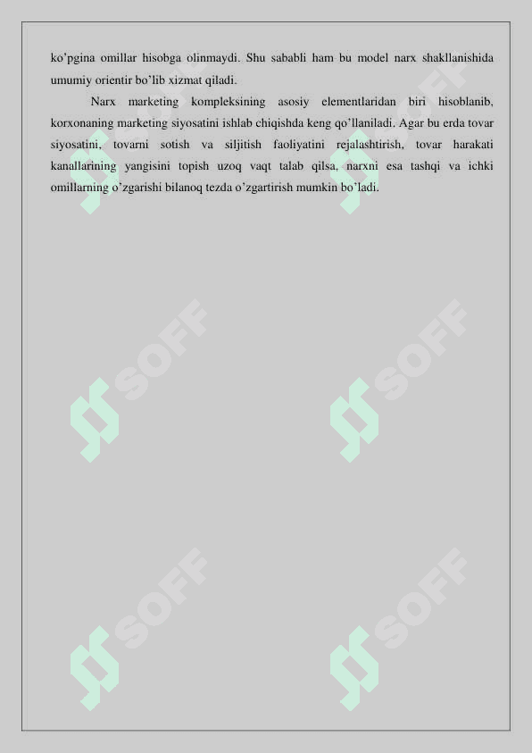 Marketing tizimida narx siyosati 4