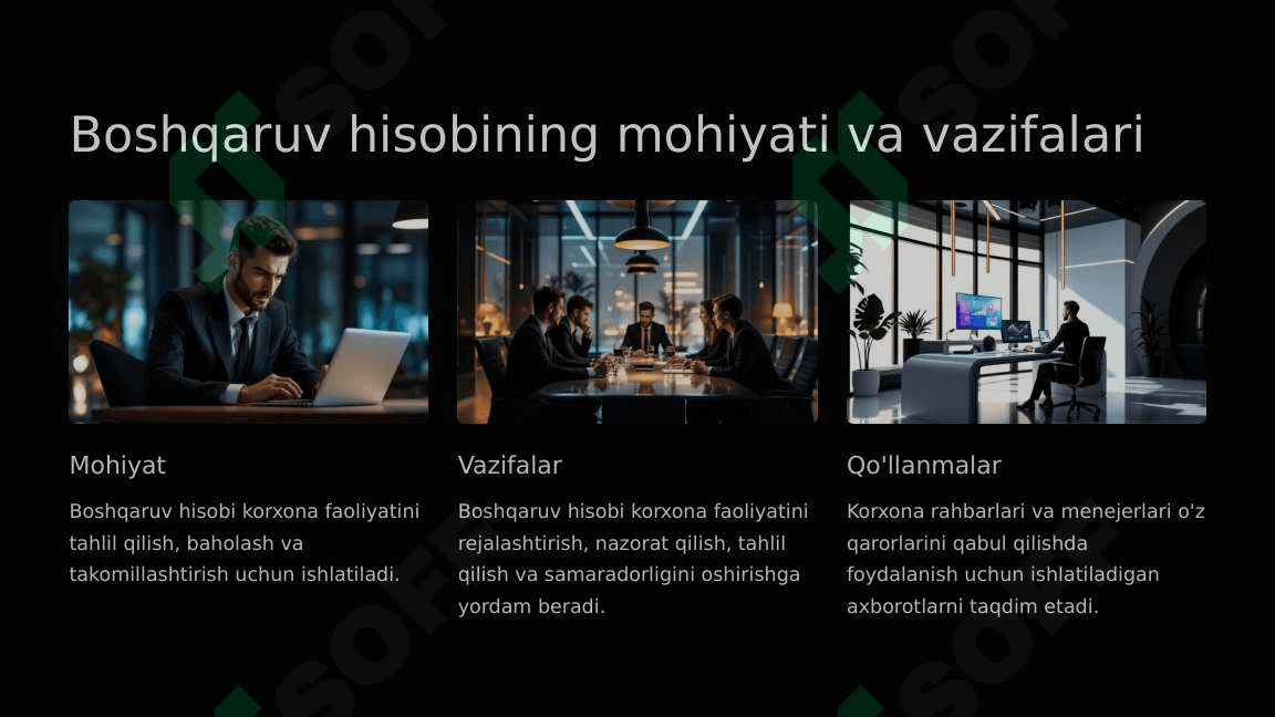 Boshqaruv hisobining nazariy asoslari 3