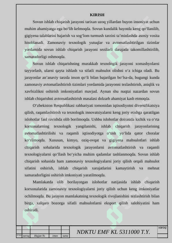 Sovun ishlab chiqarish jarayonini avtomatlashtirish 3