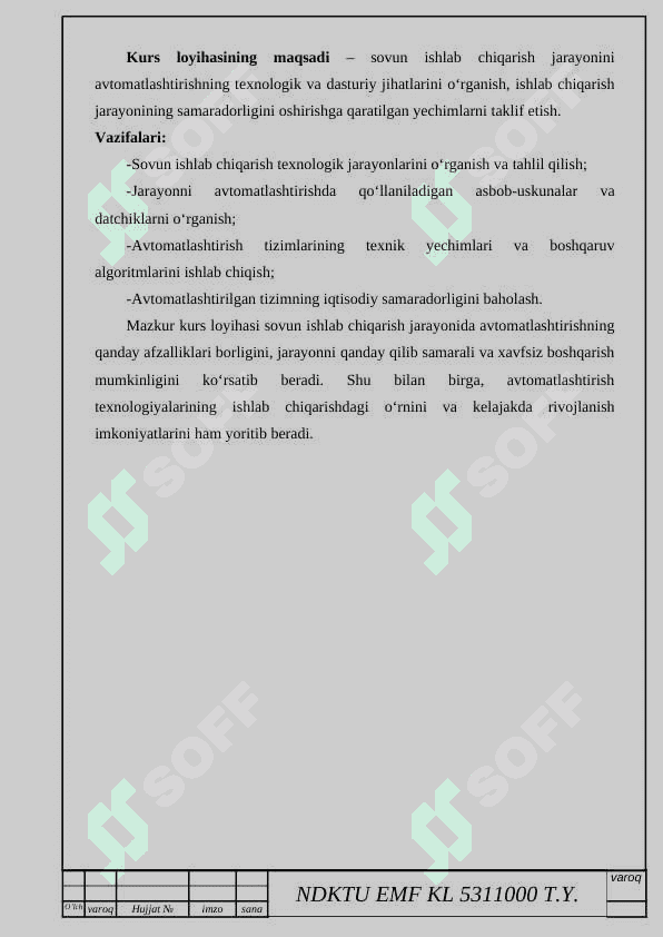 Sovun ishlab chiqarish jarayonini avtomatlashtirish 4