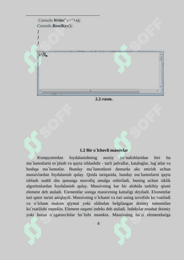Massivlar ustida amallar  Massivlar bilan ishlovchi funksiyalar. Massivlarni saralash.  Ko‘p o‘lchovli massivlarni saralash 4