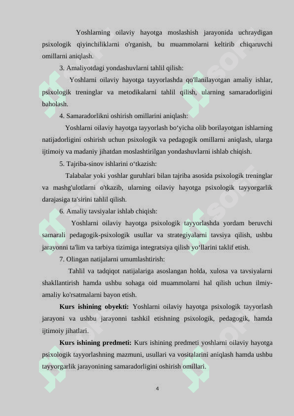 Yoshlarni oilaviy hayotga psixologik tayorlash soxasidagi amaliy ishlarning samaradorligini oshirish omillari 4
