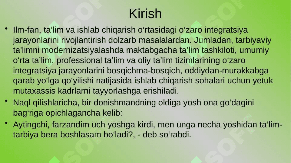 Umumta'lim maktabi  Tarbiya darsliklarining tahlil qilish 2