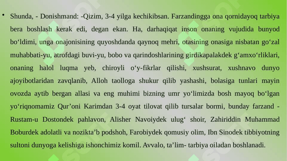 Umumta'lim maktabi  Tarbiya darsliklarining tahlil qilish 4