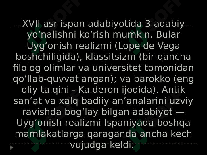 XVII asr Ispan adabiyoti 6