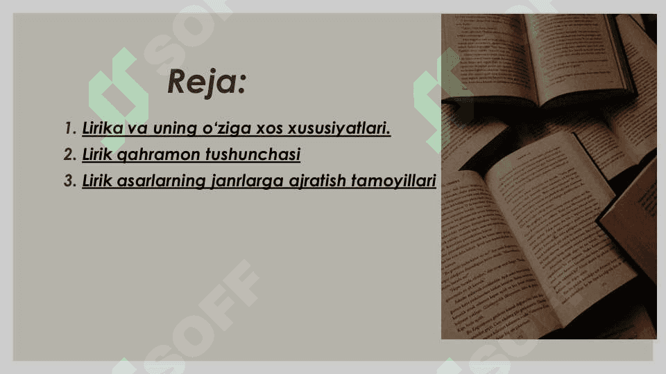 LIRIKA VA UNING JANRLARI 2