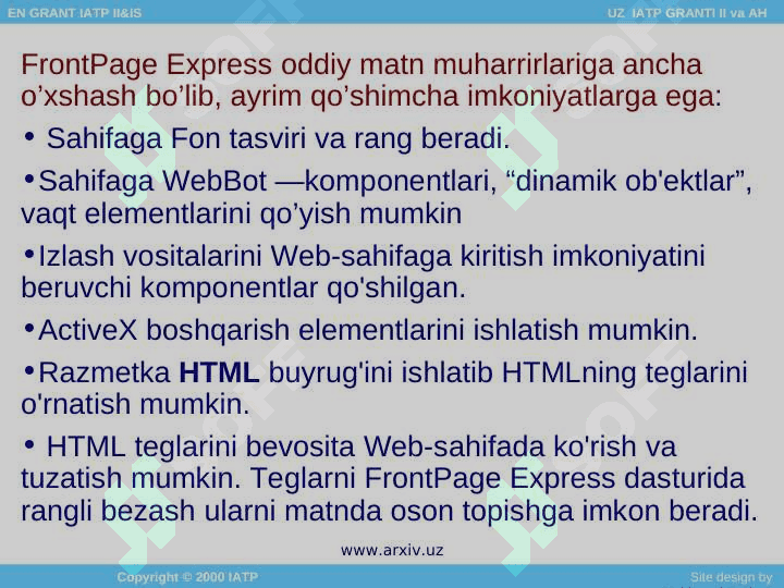 Online kurs platformasi uchun veb sayt yaratish 7