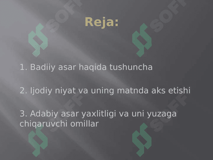 Badiiy asar haqida ta’limot 2