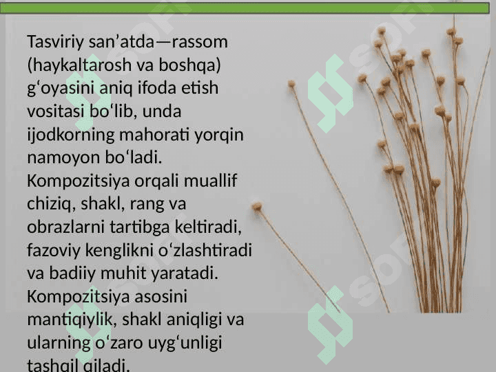 Syujetdan tashqari kompazitsion vositalar 8