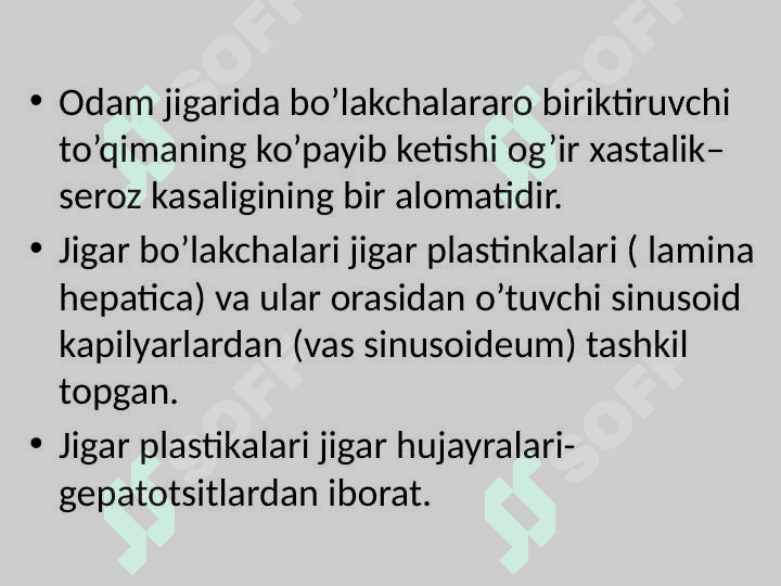 Jigar Gistologiyasi 3