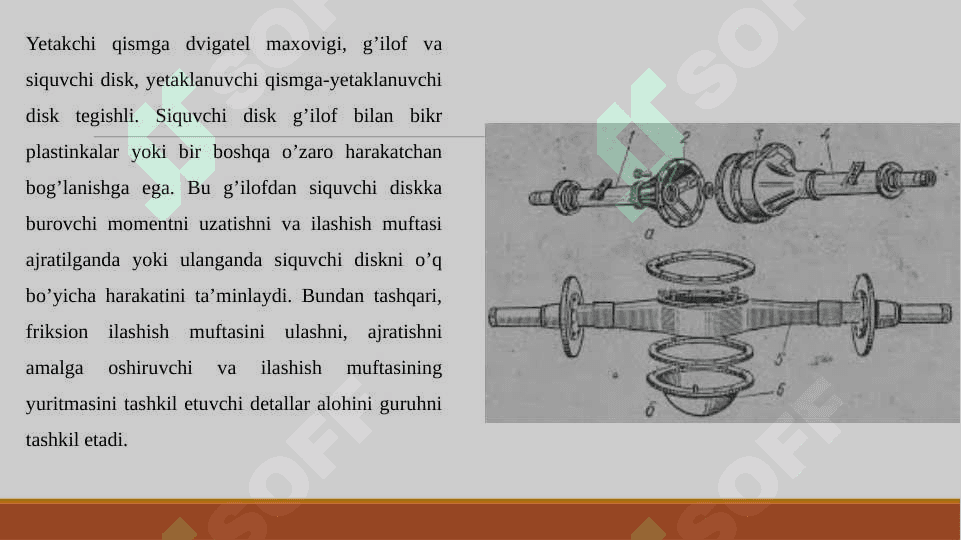 Asosiy uzatma Diferentsial va yarim o'qlar 4