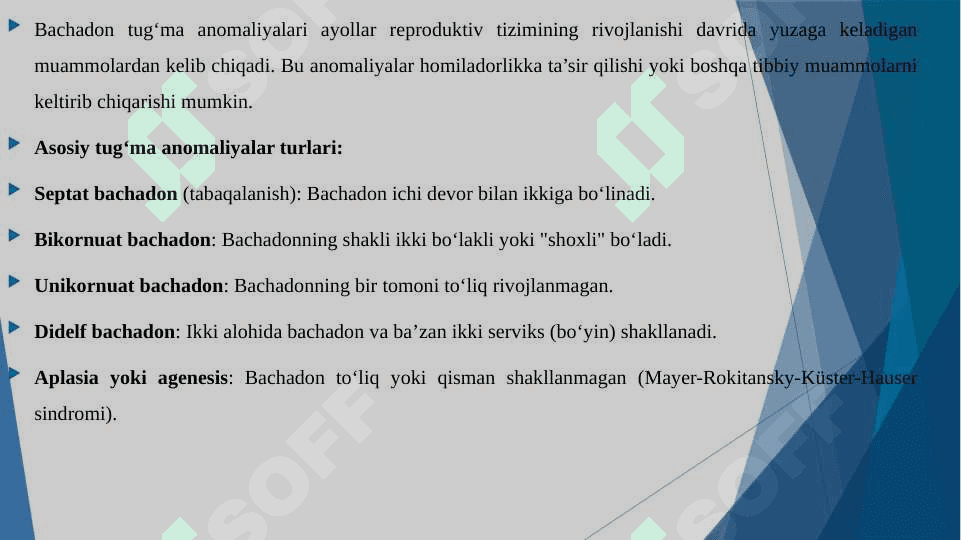 BACHADON TUG'MA ANOMALIYALARI.GSG VA UTT TEKSHIRUVLARI 3
