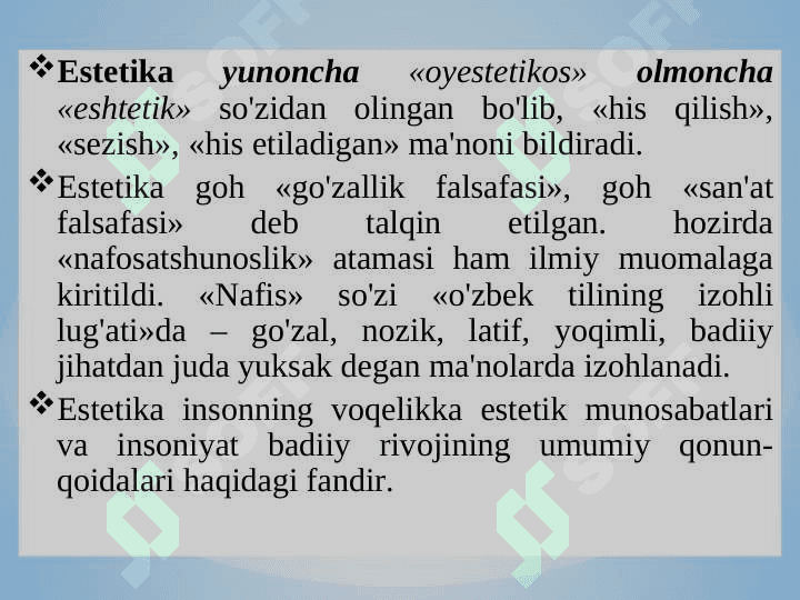 ESTETIKA NAZARIYASI 4
