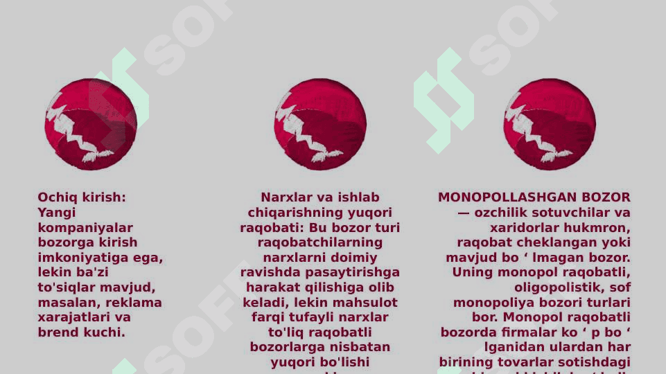 Raqobatlashgan monopol bozor, ustun jihatlari va kamchiliklari 4