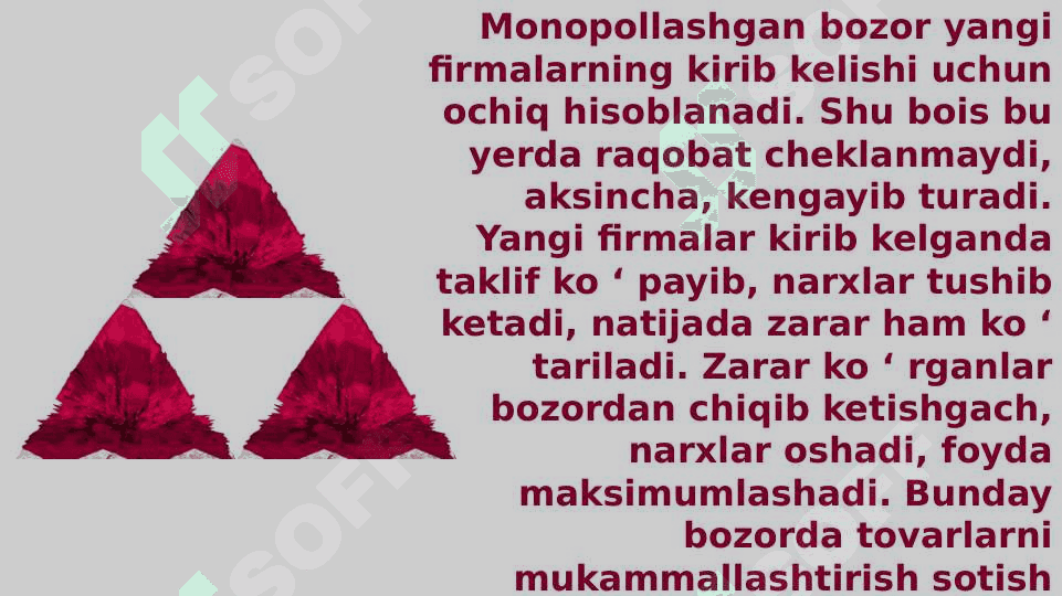 Raqobatlashgan monopol bozor, ustun jihatlari va kamchiliklari 6