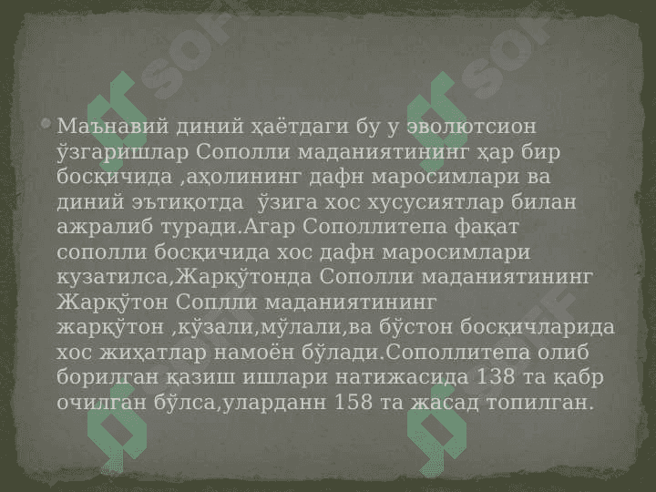 Сополлитепа маданияти 8