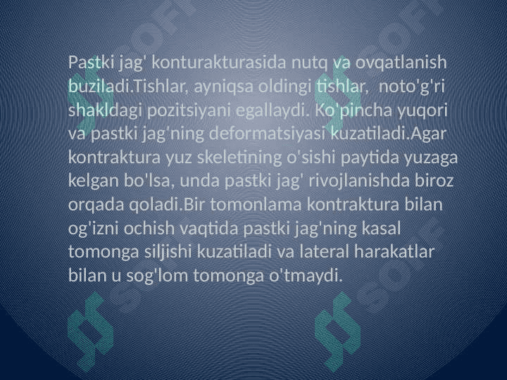 Pastki jag' 
kontrakturasi 4