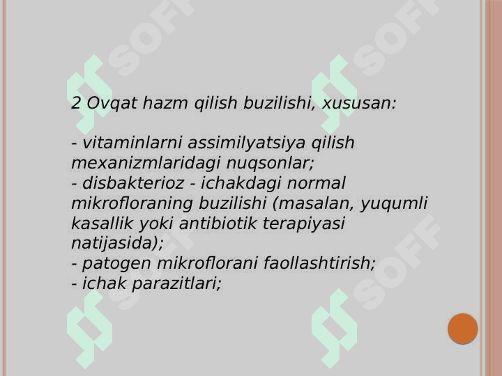 Gipo va avitaminozlar kelib chiqishi. 4