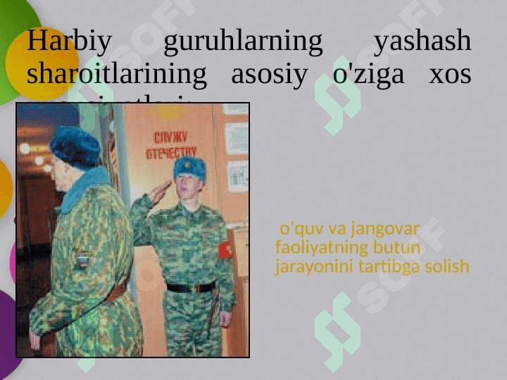 O’ZBEKISTON  RESPUBLIKASIDA  HARBIY GIGIYENANING, RIVOJLANISH  SHAKLLARINI 8