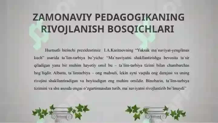 PEDAGOGIKA VA TA’LIM FANI YUZASIDAN SEMINAR MASHG‘ULOTI 3