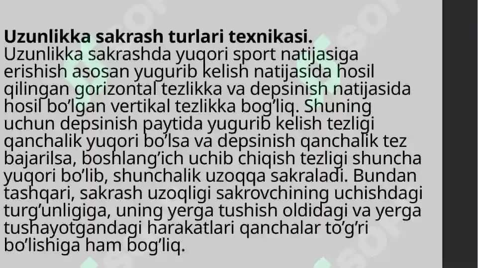 Uzunlikka sakrashning asoslari 3