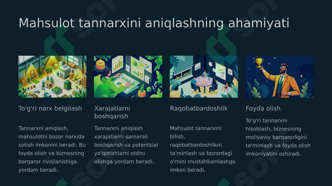 Mahsulot tannarxini kalkulyatsiya qilishning zamonaviy tizimlari 3