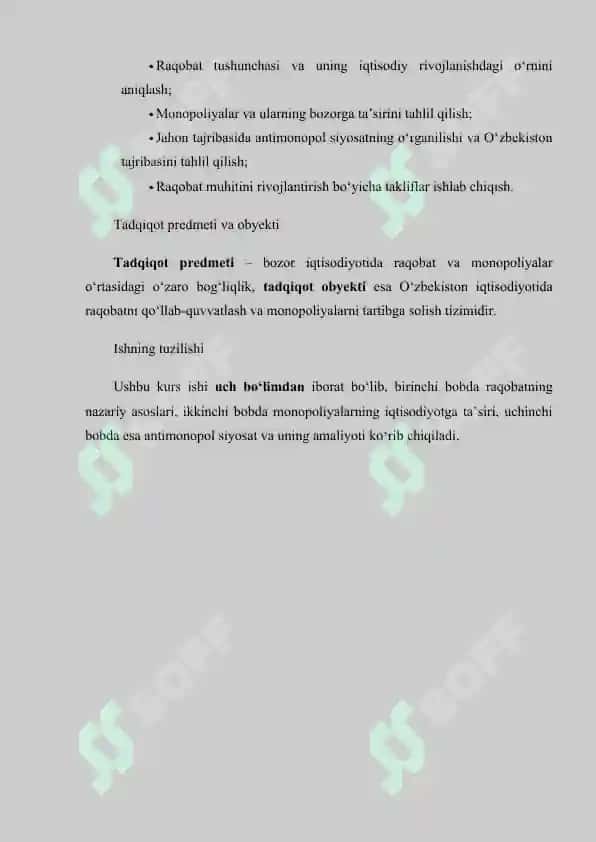 Iqtisodiyotda raqobatni qo'llab quvatlash. Monopolyalar va antimonopol siyosat 3