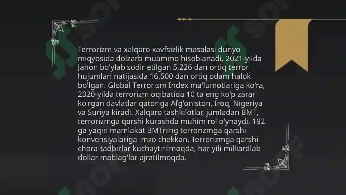 XXl asrdagi global siyosiy huquqiy muommolar 5
