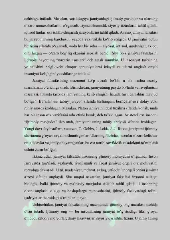 Jamiyat falsafasi 3
