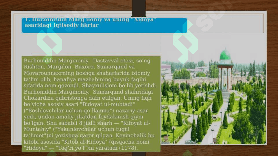 O‘rta asrlardagi iqtisodiy qarashlar 3