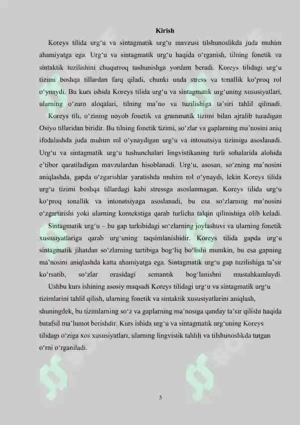 KOREYS TILIDA URG‘U, SINTAGMATIK URG‘U..doc 3