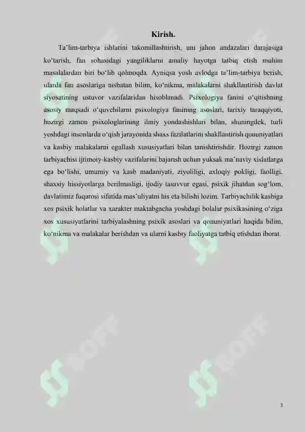 Maktabgacha ta’lim muassalarida psixologik xizmatning tashkil etilishi 5