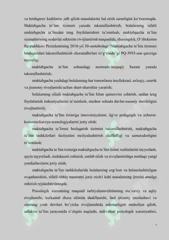 Maktabgacha ta’lim muassalarida psixologik xizmatning tashkil etilishi 7