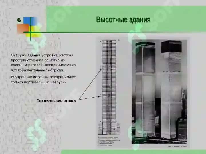 Стальные каркасы многоэтажных и высотных зданий 6