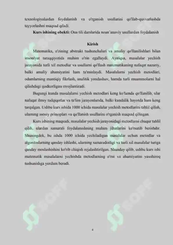Ming ichida arifmetik amallar bajarish metodlardan foydalanish 4