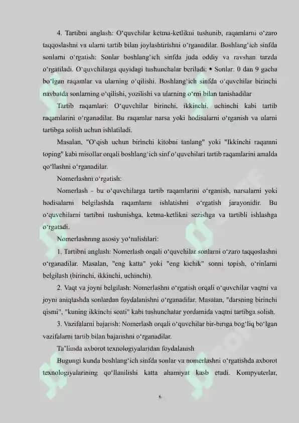 Ming ichida arifmetik amallar bajarish metodlardan foydalanish 6