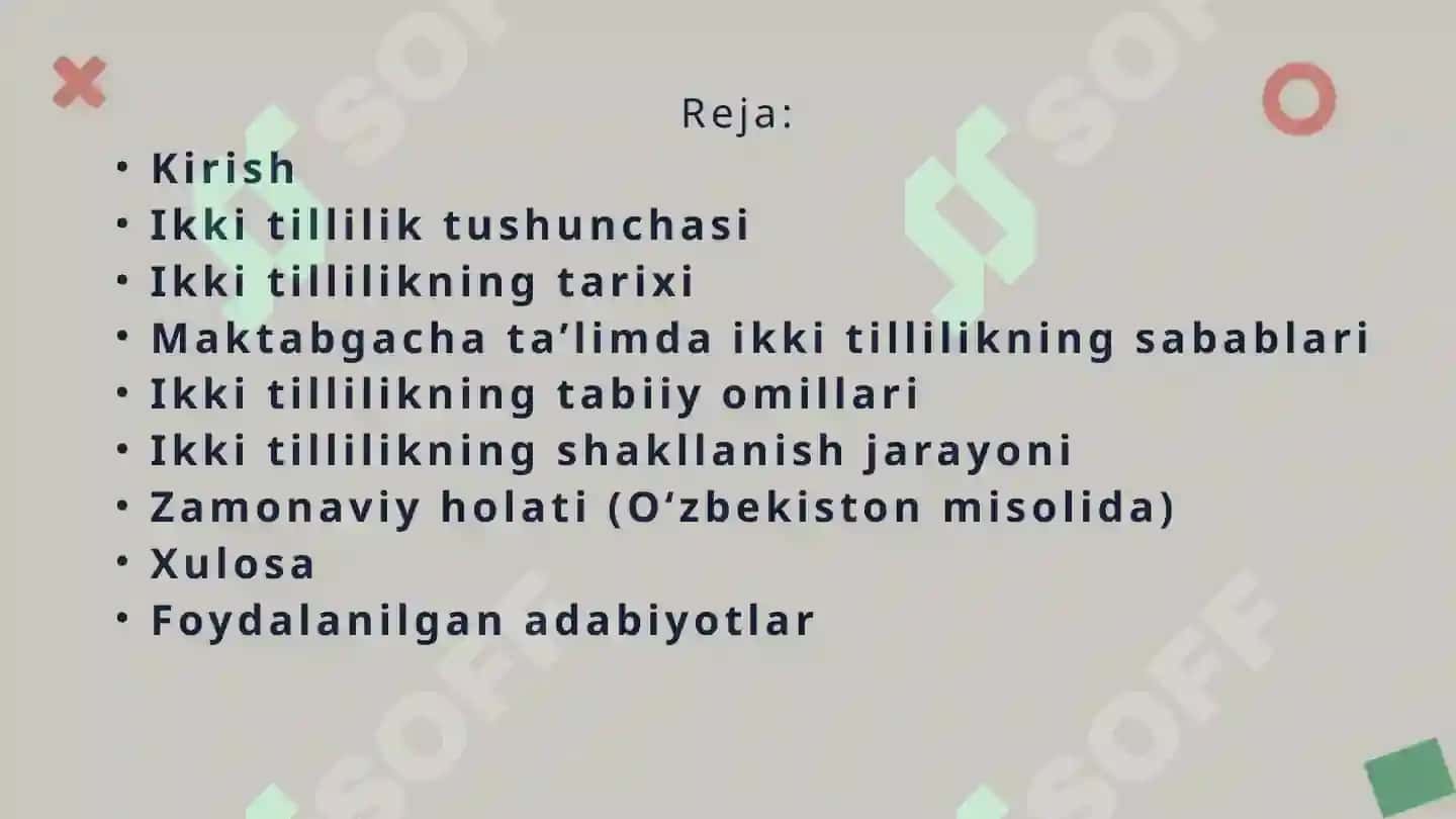 Maktabgacha ta’limda ikki tillilik: sabablari, tabiiy omillar uning shakllanishi, 2