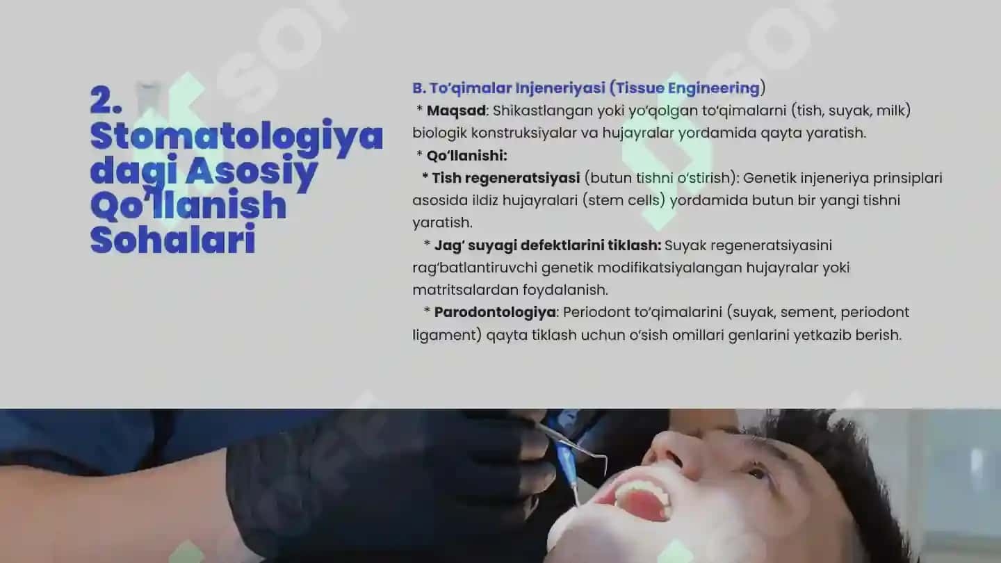 STOMATOLOGIYADA GENETIK INJENERIYA VA BIOTEXNOLOGIYA 4