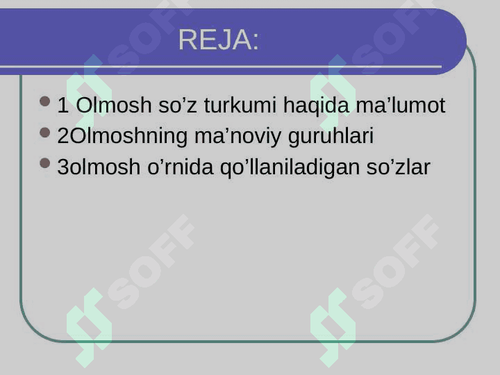 Olmosh so’z turkumi 2
