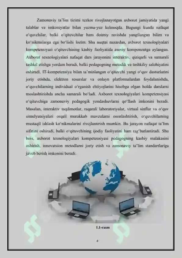 O‘qituvchining kasbiy rivojlanishida axborot texnologiyalari kompetensiyasi 4