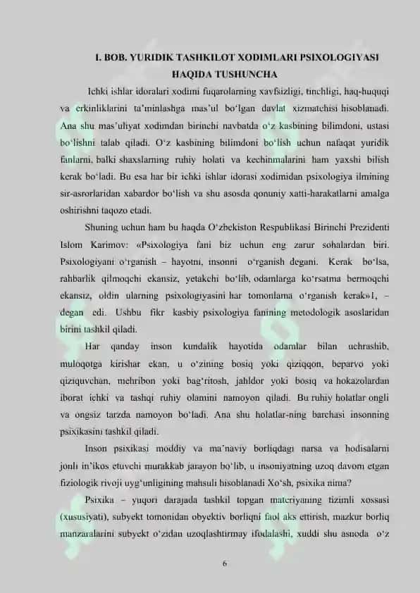 Yuridik tashkilot xodimlari shaxsining psixologik tuzilishi 6