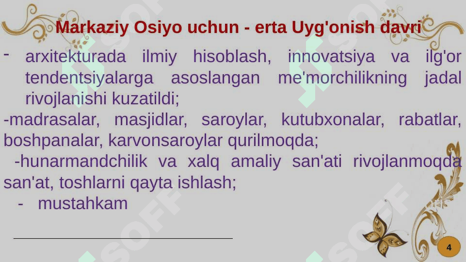 MUSTAQILLIK YILLARIDA O'ZBEKISTONDA MADANIY VA MA'NAVIY TARAQQIYOT 4