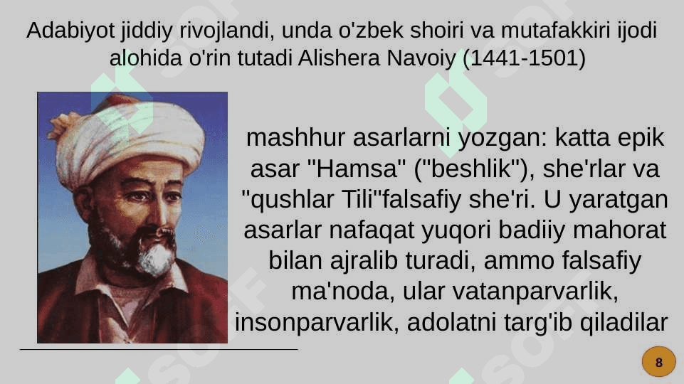 MUSTAQILLIK YILLARIDA O'ZBEKISTONDA MADANIY VA MA'NAVIY TARAQQIYOT 8