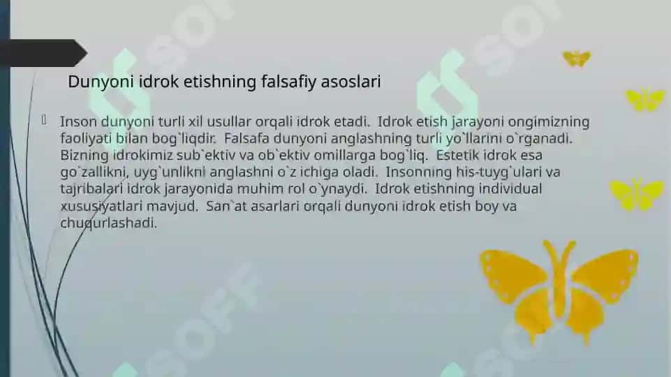 Estetik Idrok Etishning Falsafiy Asoslari 3