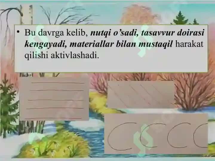 Maktabgacha taʼlim tashkilotlarida turli yosh guruhlarda Rasm chizishga o‘rgatish metodlari 6